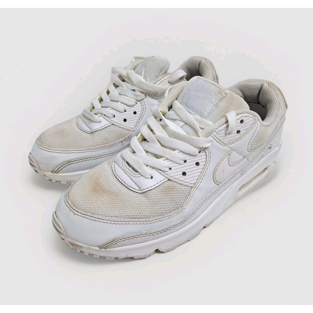 Nike Air Max 90 Men's Size 7.5 Triple White CN8490-100 Sneaker